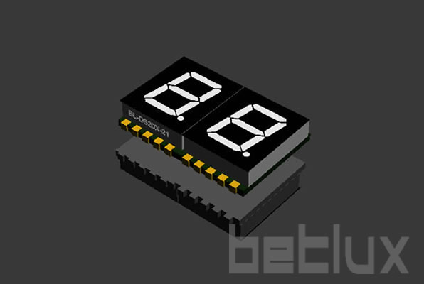 SMD seven segment display 0.2 inch 2 digit