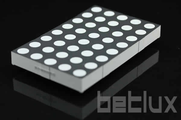 2.3 inch height 5x8 LED dot matrix