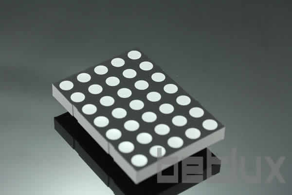 3.4 inch height 5x8 LED dot matrix