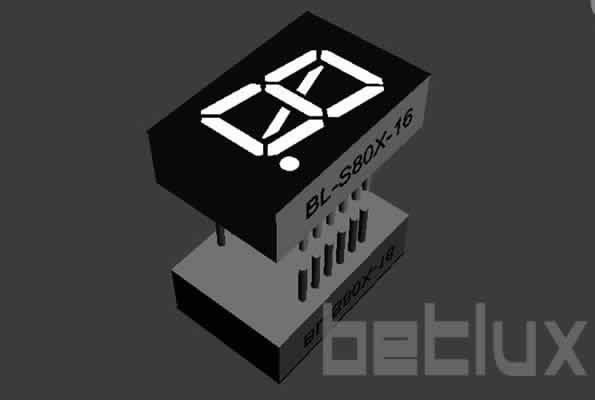 0.8 inch LED seven segment display